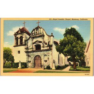 Post Cards,Vintage, Royal Presidio Chapel, Monterey, Ca, PC45